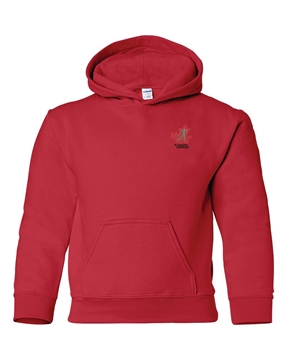 Picture of Youth Hooded Sweatshirt (Red)