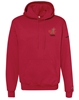 Picture of Personalized Hooded Sweatshirt (Light Steel, Scarlet Red & Sand)